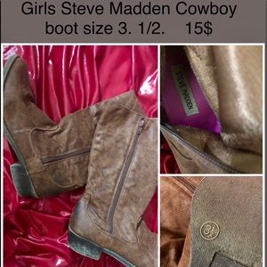 Girls Steve Madden cowboy boot